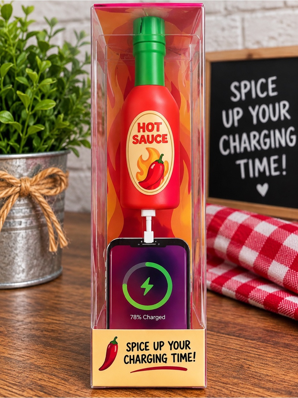 Hot Sauce squishy Power Bank - 3600mAh - Picture 2 of 3